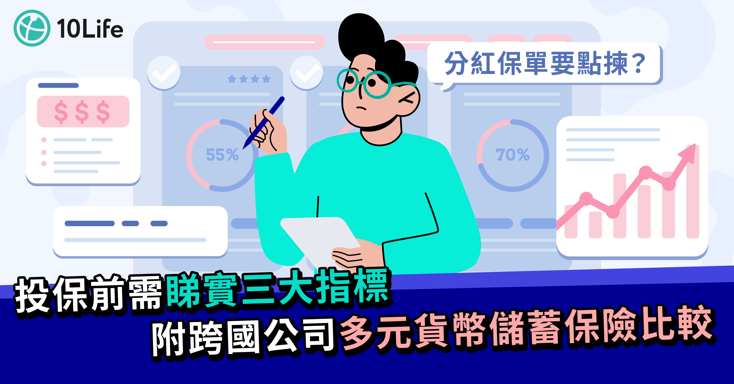 分紅保單要點揀? 投保前需睇實三大指標(附跨國公司多元貨幣儲蓄保險比較)