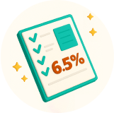 邊款產品最快達到6.5%目標