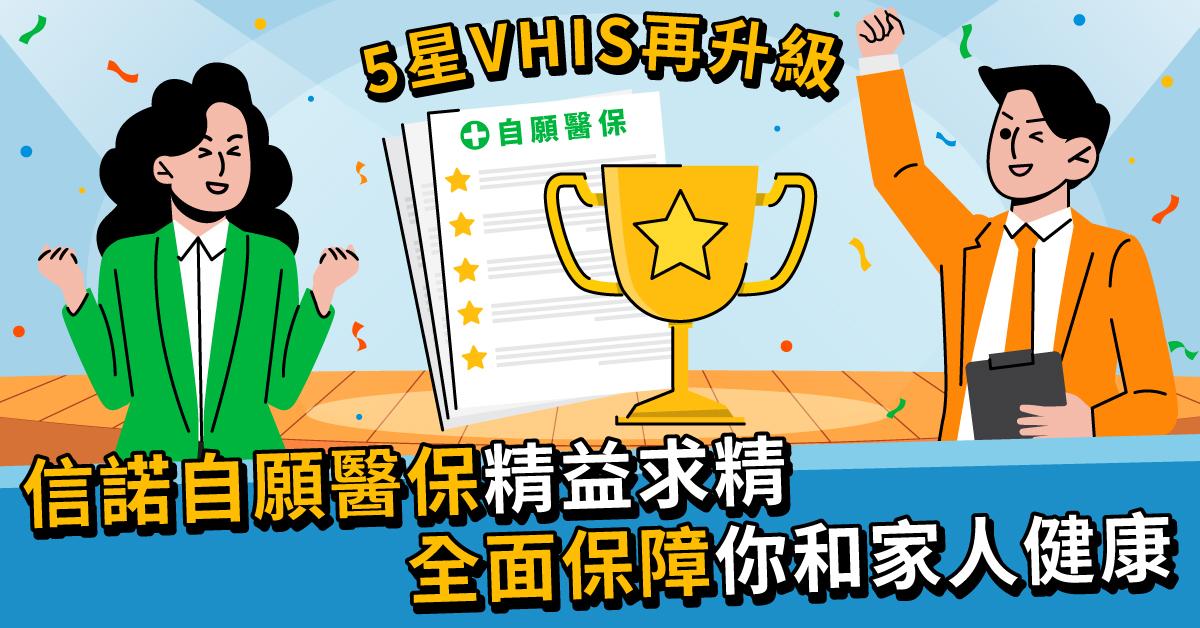 【5星VHIS再升級】信諾自願醫保精益求精 全面保障你和家人健康